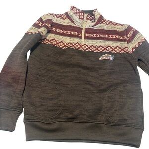 Renegade Club Men’s Sz Large Gray Pullover Colorado Logo Half Zip Sweater